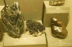 Stibnite, Hematite, and Tetrahedrite, Smithsonian National Museum of Natural History